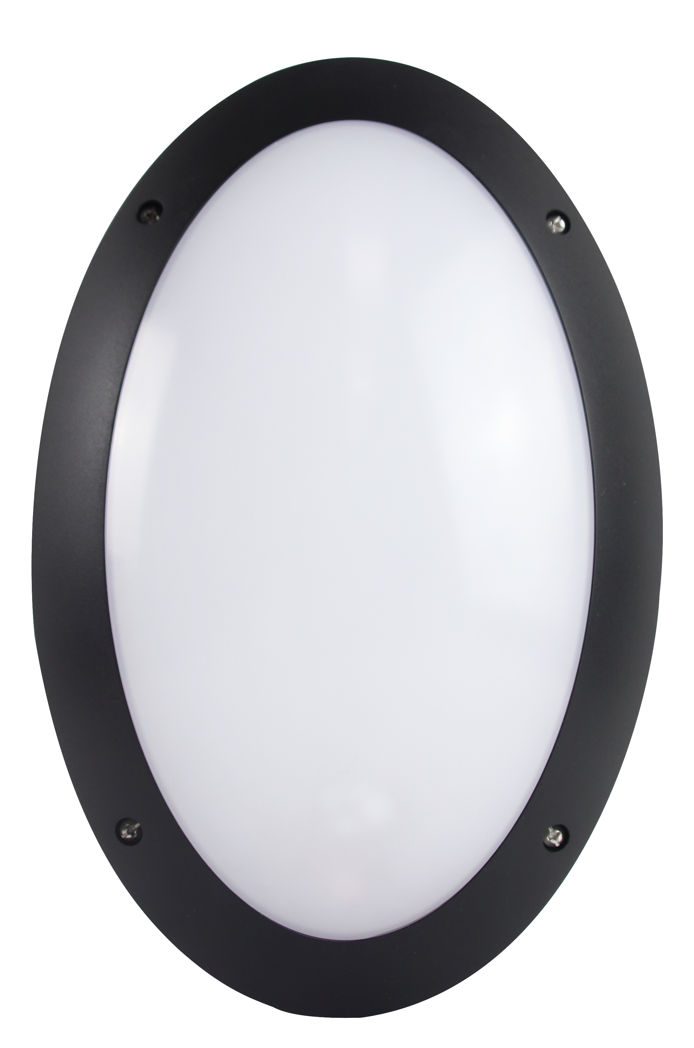 STELLA 12W LED Oval Bulk Head Black  3000/4000/6000K